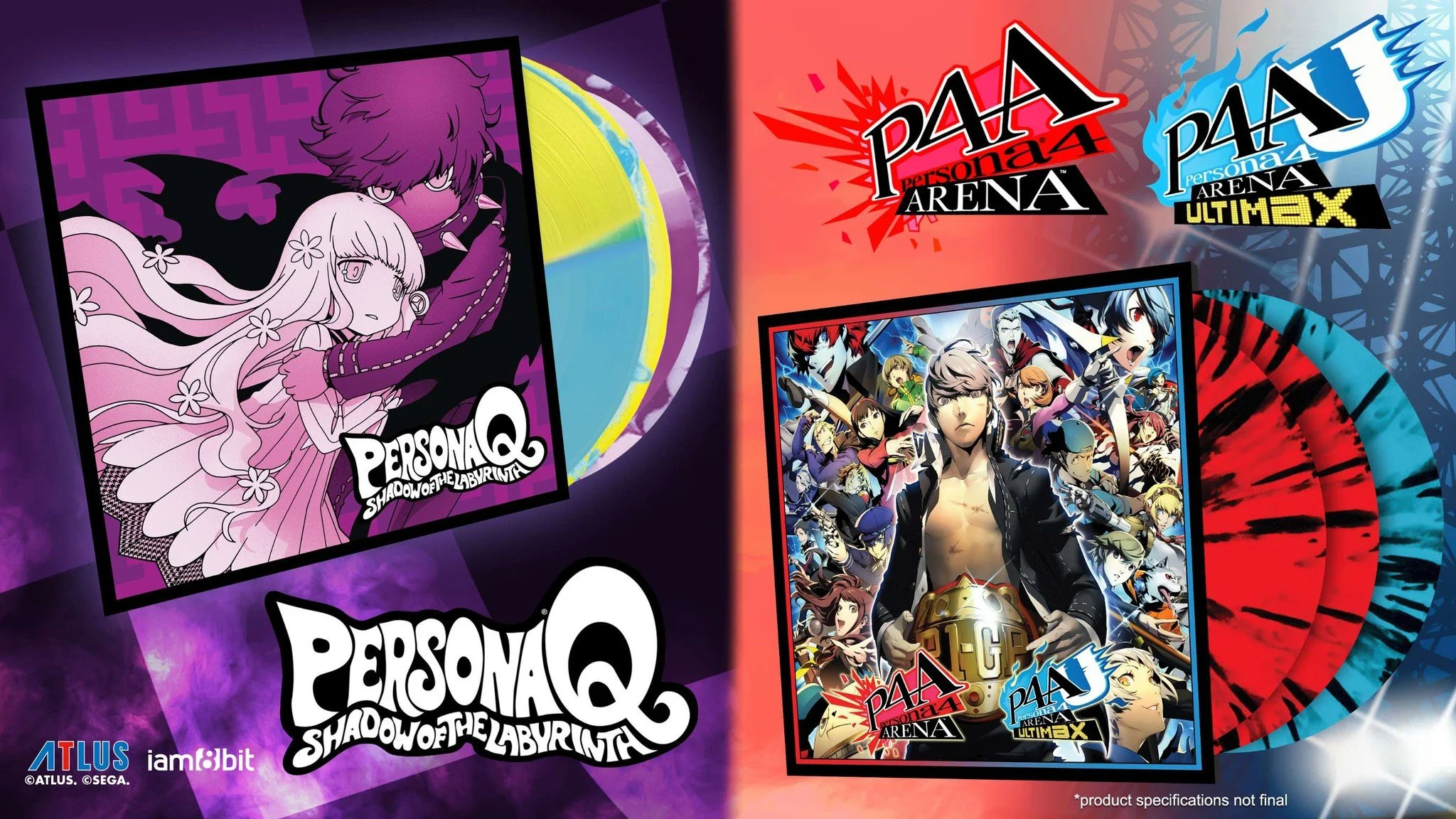 Persona 4 Arena and Persona Q soundtracks come to vinyl in 2025