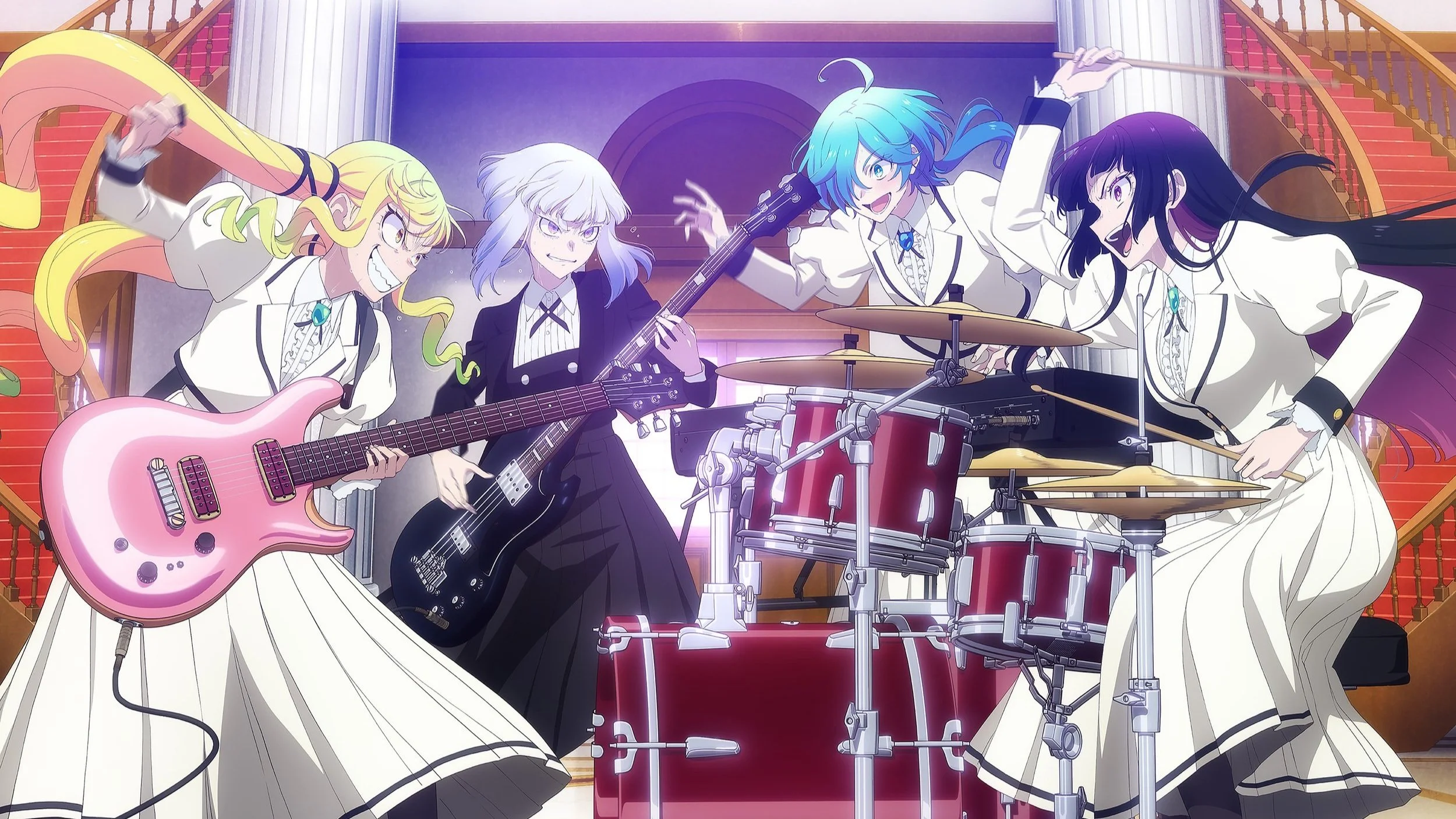 Music drama anime Rock is a Lady’s Modesty debuts in April
