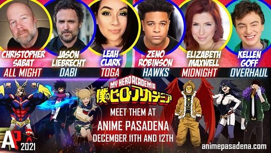 My Hero Academia voice cast heading to Anime Pasadena 2021 — MP3s & NPCs