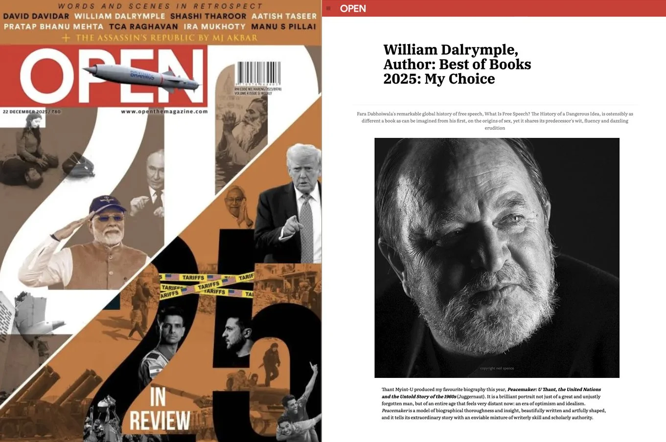 Open Magazine, Willian Dalrymple