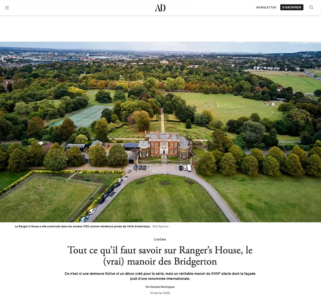 Architectural Digest, French edition - 'Everything you need to know about Ranger's House, the (real) Bridgerton mansion.'