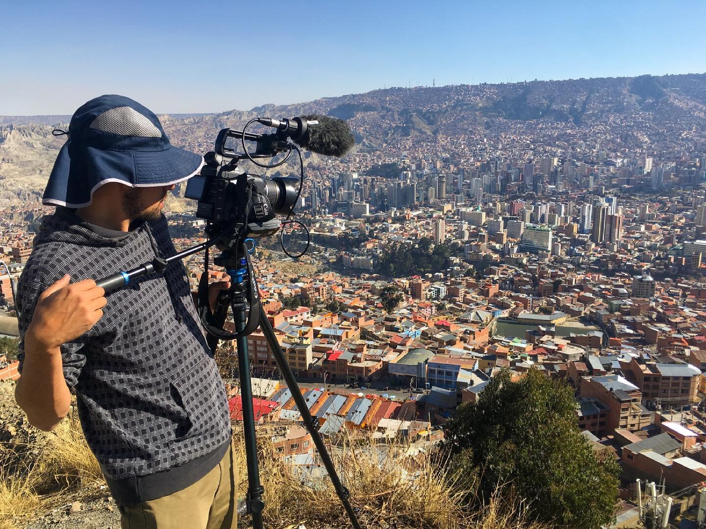 La Paz, Bolivia. Located at about 12,000 ft, La Paz is the highest capital in the world. Even though the city lies just 16&deg; south of the equator, its great altitude results in a cool climate year round. La Paz is known for its colorful architectu