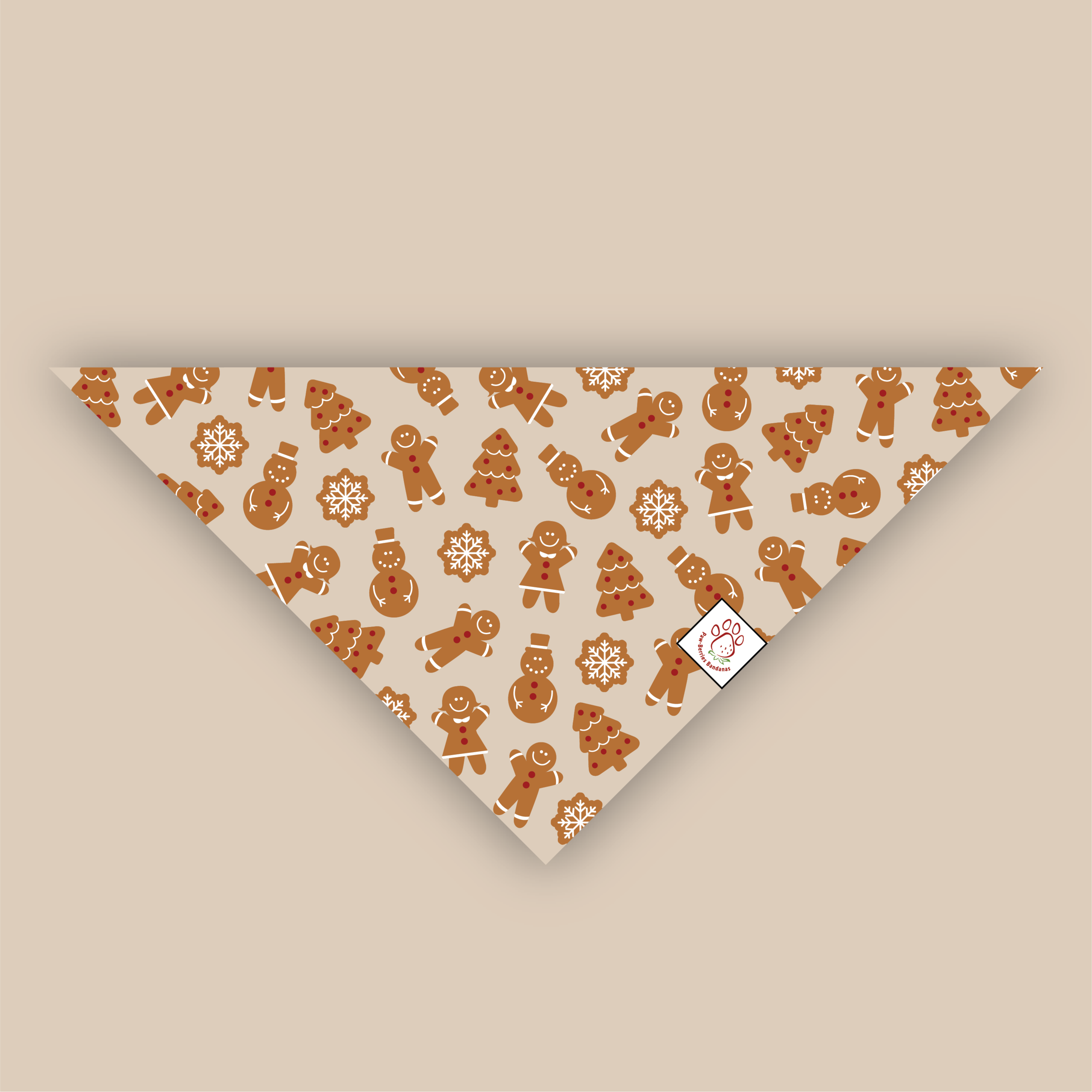 Gingerbread Joy Bandana
