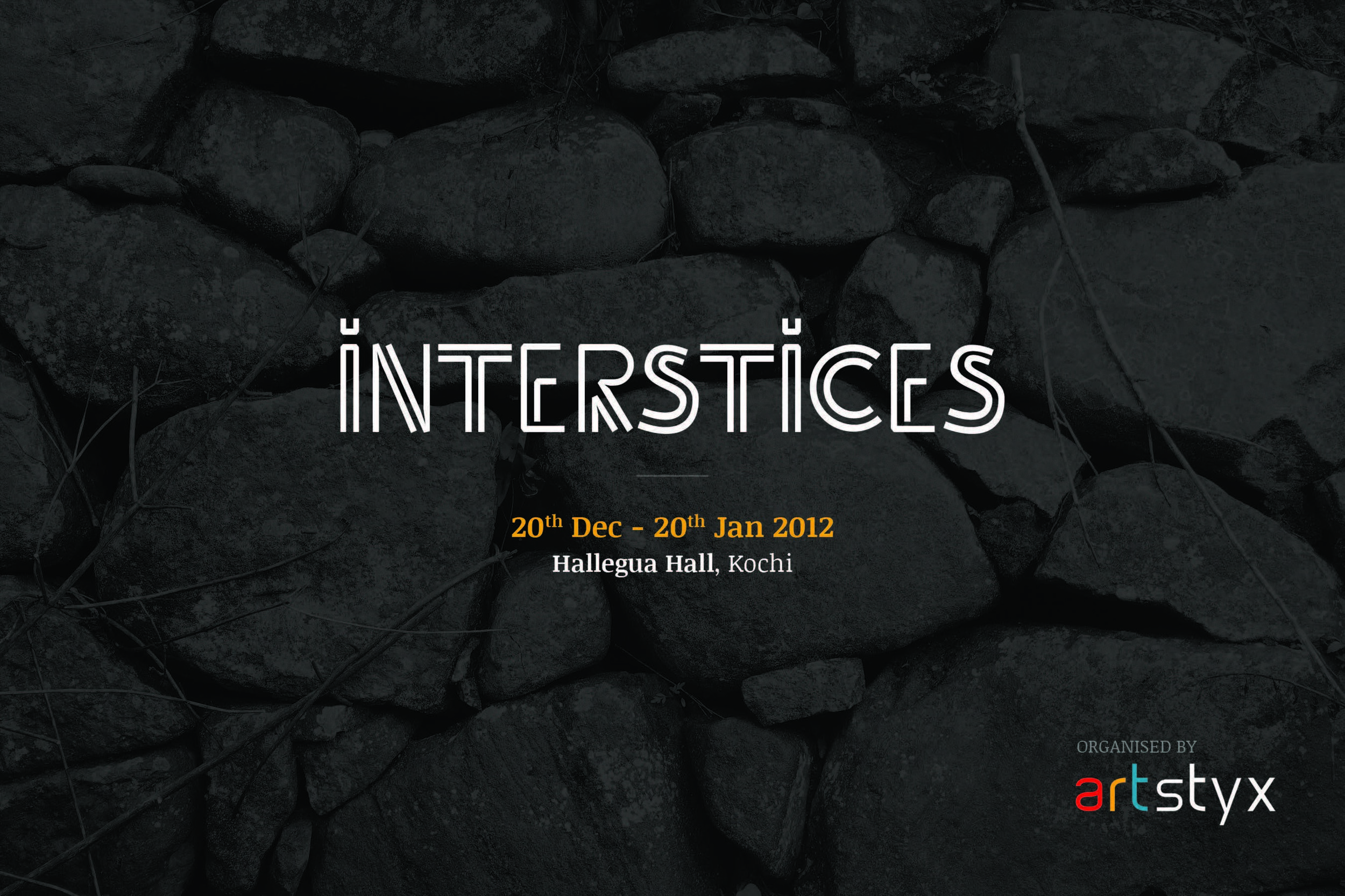 2013: Catálogo  “Interstices”, Kochi-Muziris Bienal,  galería Hallegua, Kochi, India.