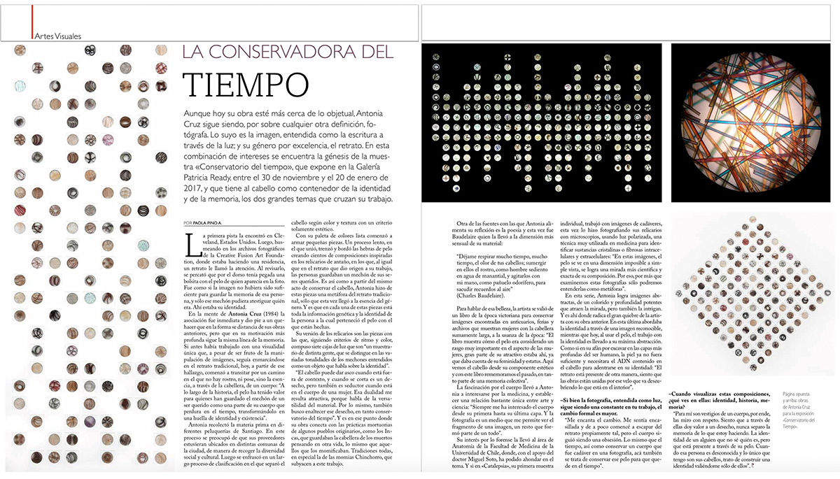 Exposición Conservatorio del Tiempo, Revista La Panera