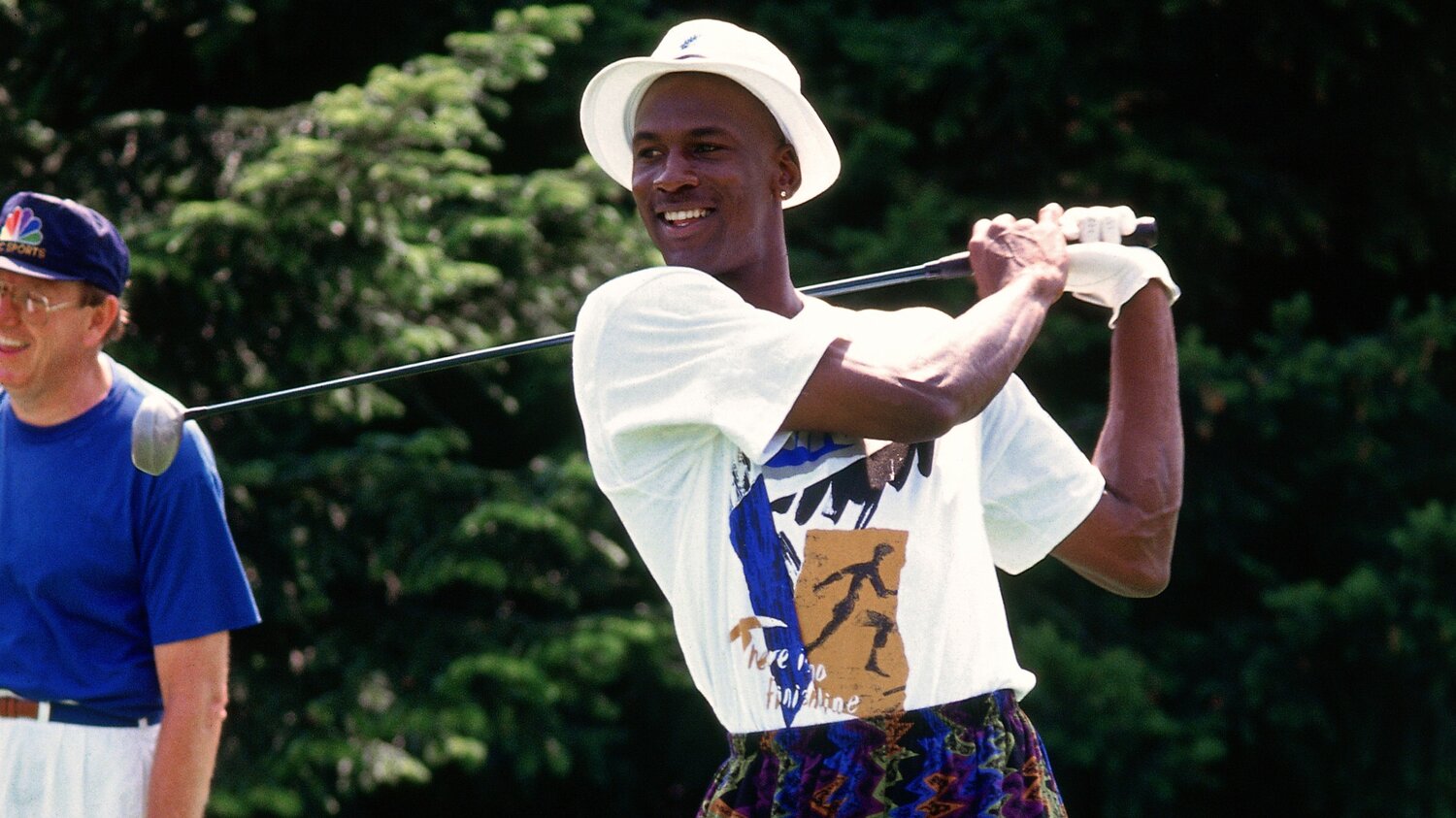 Michael Jordan playing golf in Barcelona, 1992. Photo: Getty Images/Andrew D. Bernstein