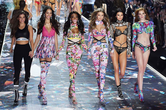 Victoria’s Secret models walk the runway at the V.S Fashion Show. Photo: Getty Images
