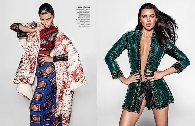 Manicure by JK , Adriana Lima for Vogue Mexico