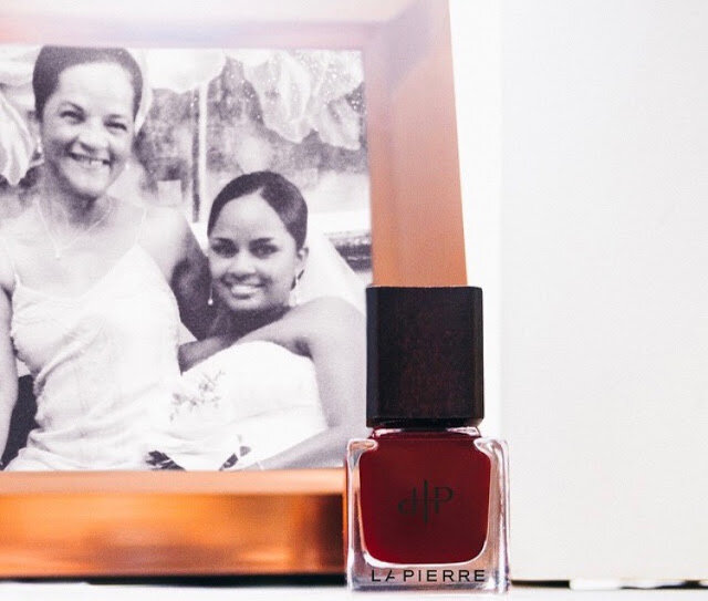 In loving memory, LaPierre's first lacquer was named "Jacquelyn" after Blocker's mother in her favorite color, red.