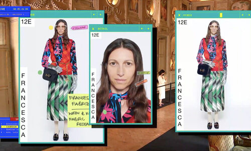 Still of Gucci's collection "Epilogue" at Milan Fashion Week, shown through a livestream as a look book. Credit: Gucci