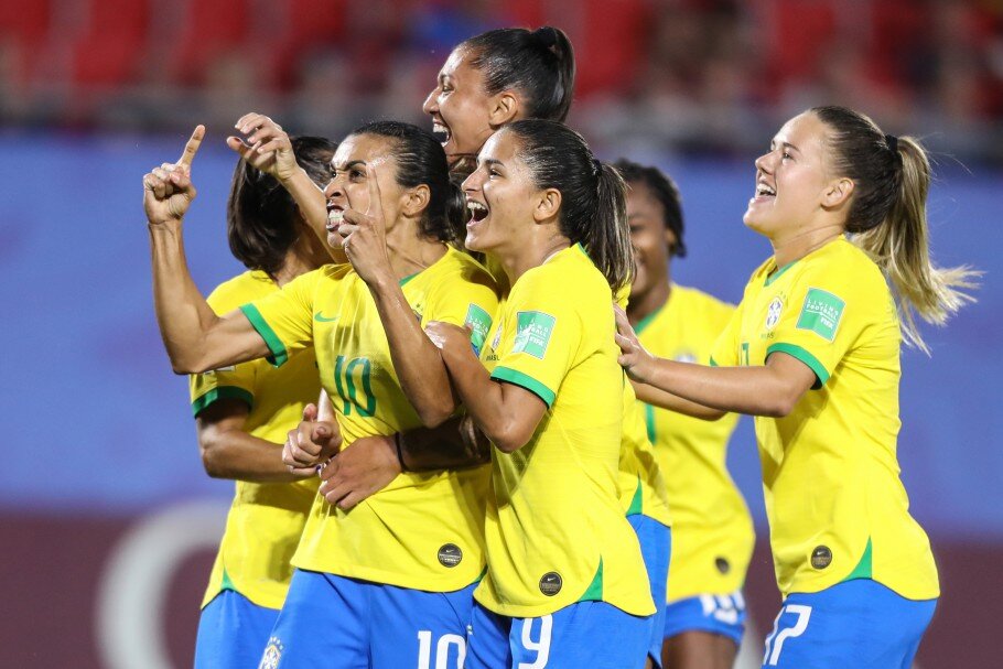 The Brazilian Women's Team at the FIFA World Cup 2019. Photo: CBF