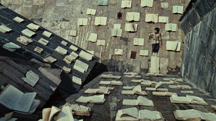 A scene from The Color of Pomegranates. Source: Janus Films