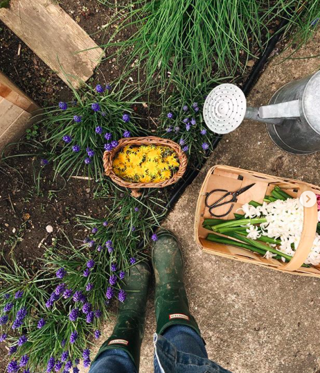 Kaetlyn in the garden. Photo: @girlincalico
