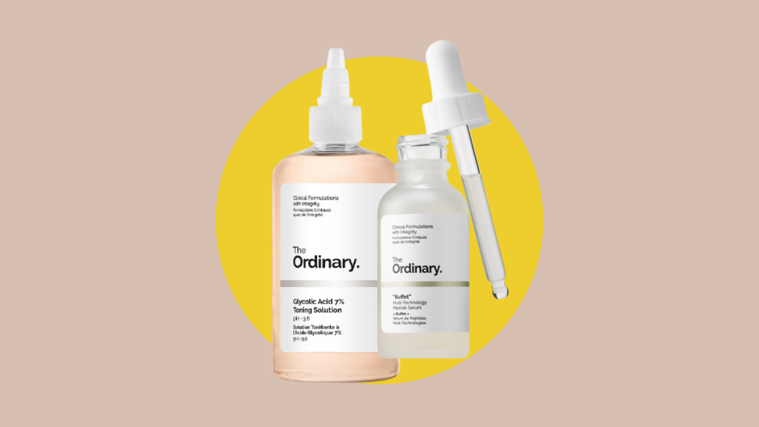 The Orindary’s Glycolic Acid 7% Toning Solution and ‘Buffet’ serum.