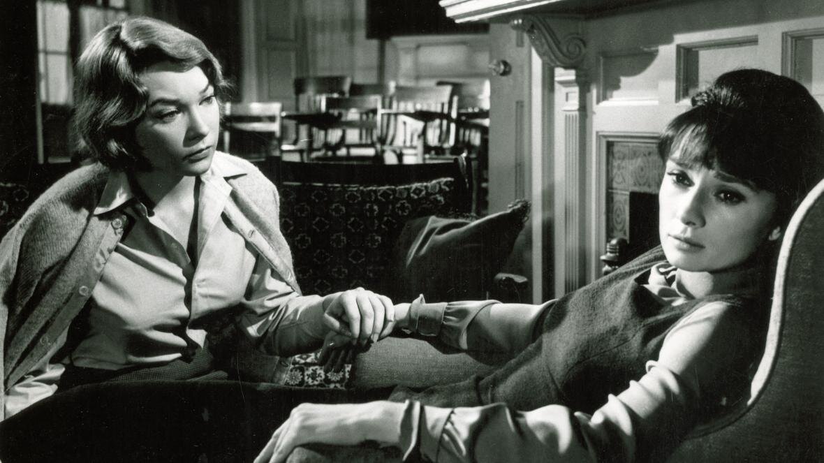 Audrey Hepburn and Shirley Mclaine in The Children’s Hour, 1961, via IMDB