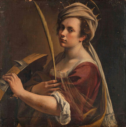 Self Portrait as Saint Catherine of Alexandria, Artemisia Gentileschi