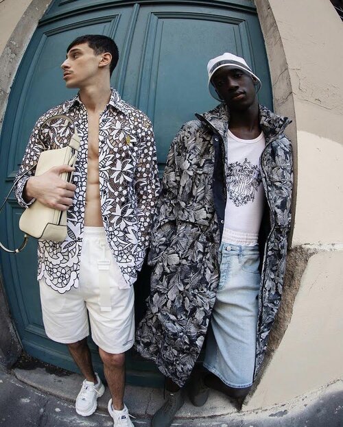 Models @anisbenchoug & @_s.diagne wearing @koche, @viron_world, & @mansconceptmenswear for Visore X’s “city(e)scapes” series. Photo: @visore.x