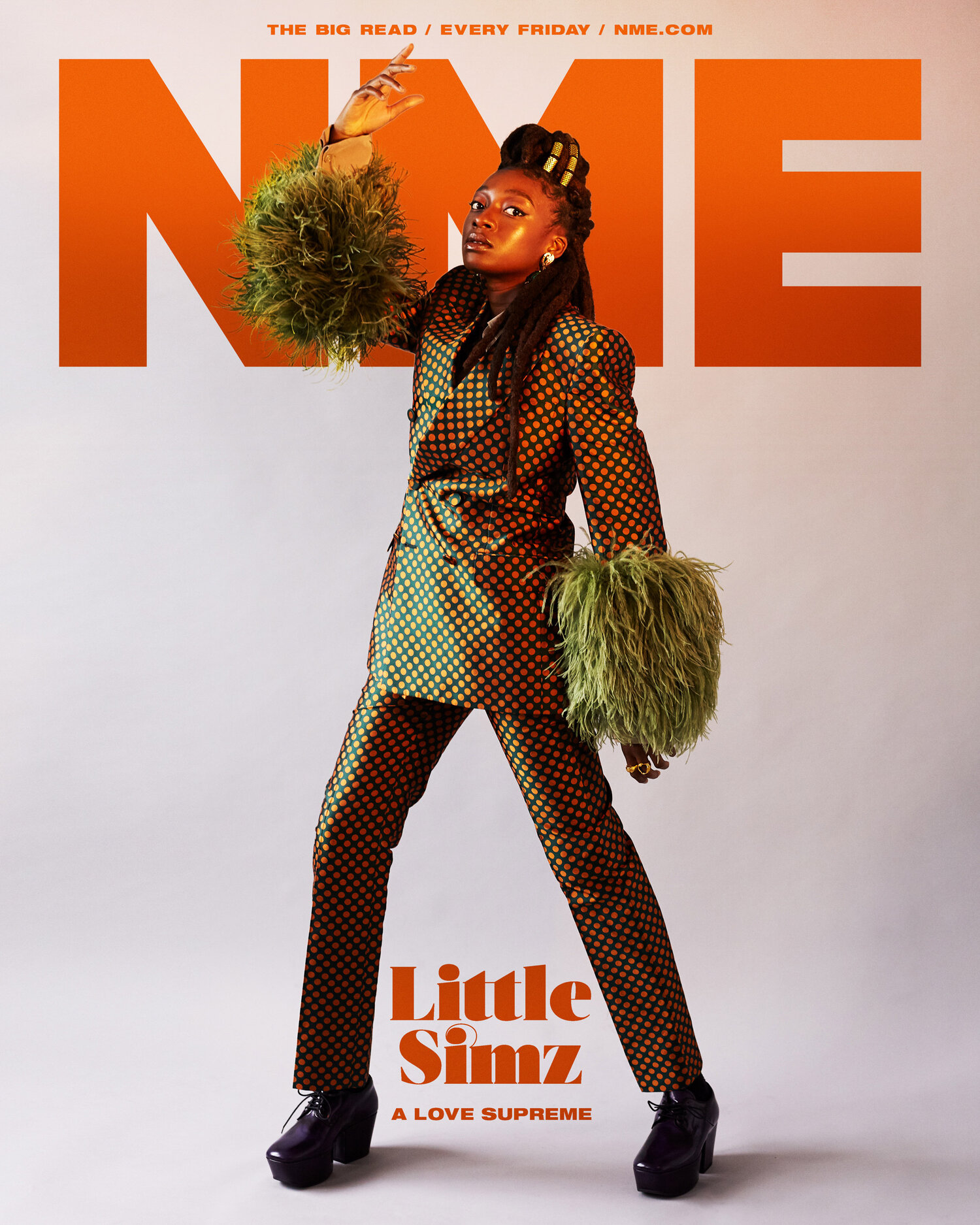 Photo: Little Simz on the cover of NME Magazine, shot by Eva Pentel
