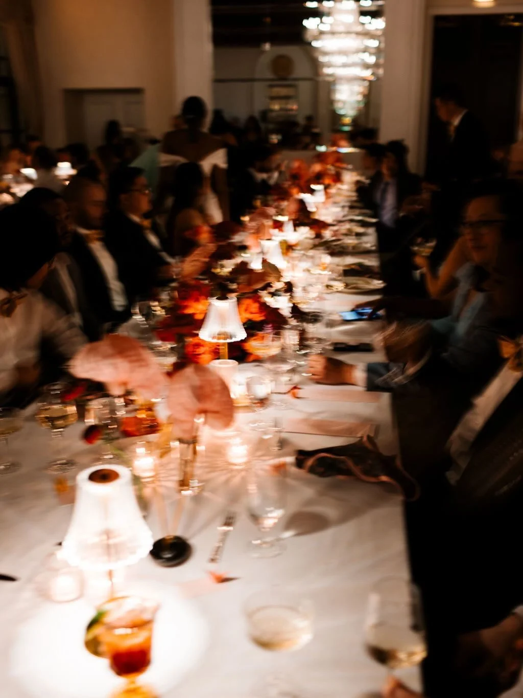 Design Notes from This Wedding:

Wes Anderson, but make it NYC. 
Vintage, but never precious. 
Playful, colorful, and unapologetically fun.

A &amp; J came to us with three words: energetic, eclectic, modern-meets-vintage. We built a palette inspired