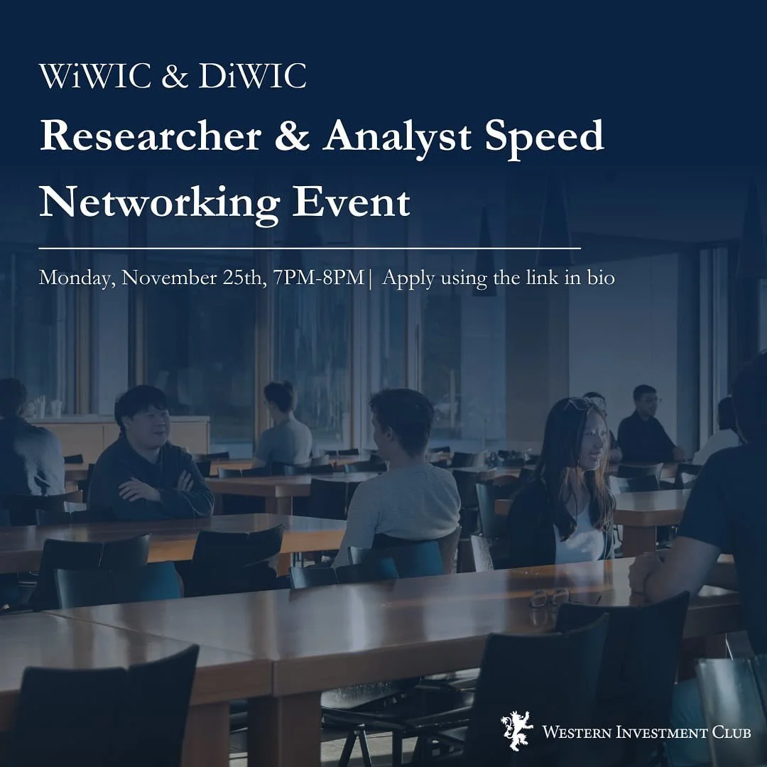 DiWIC &amp; WiWIC are excited to announce our Researcher + Analyst Speed Networking Event happening next Monday, November 25th from 7-8PM! This is a fantastic opportunity to meet analysts from industry groups that you might not have the chance to att
