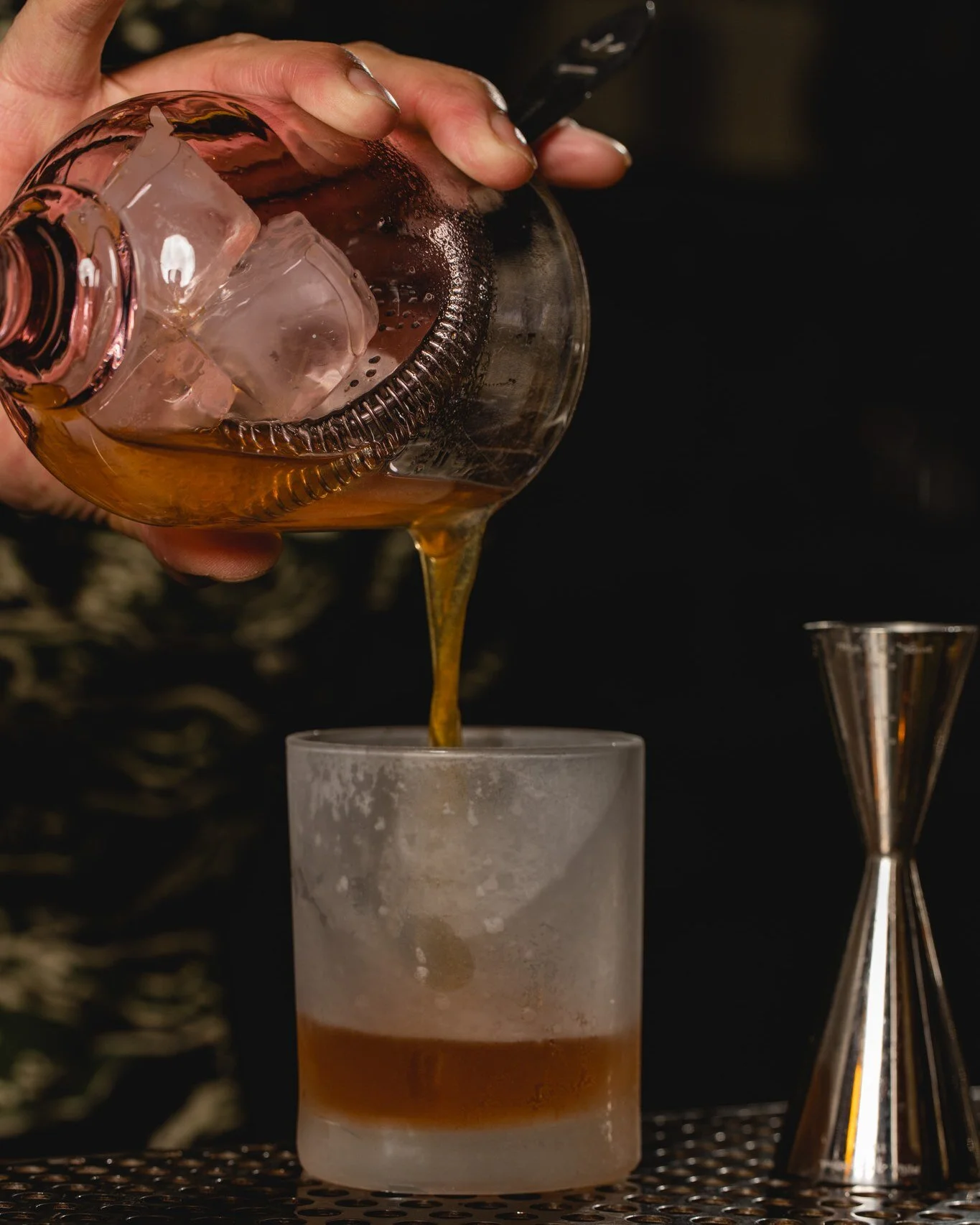 Every glass is stored in the freezer, only to be brought out when remedies to be served!