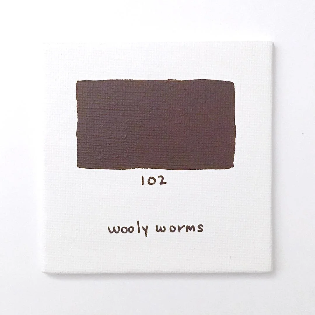 102 - I remember feeling very conflicted about wooly worms as a kid. They often ended up hanging out on the edges of our front storm door, sneaking inside every so often. On the one hand they are fuzzy and the cutest of the worms, but I could never t