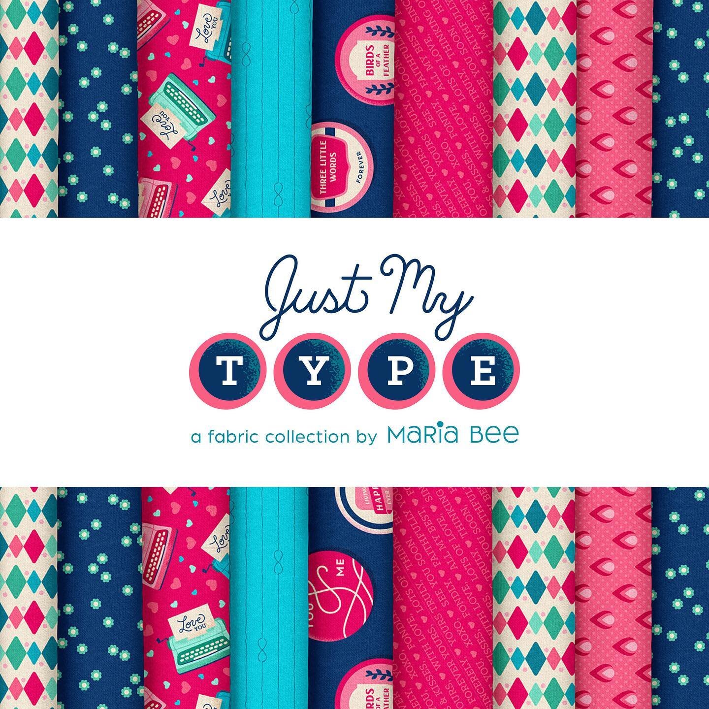 It&rsquo;s almost Valentine&rsquo;s Day, which means it&rsquo;s the perfect time to share my new pattern collection, Just My Type. It&rsquo;s inspired by love letters, vintage typewriters and their ribbon tin graphics, with a romantic twist. I design