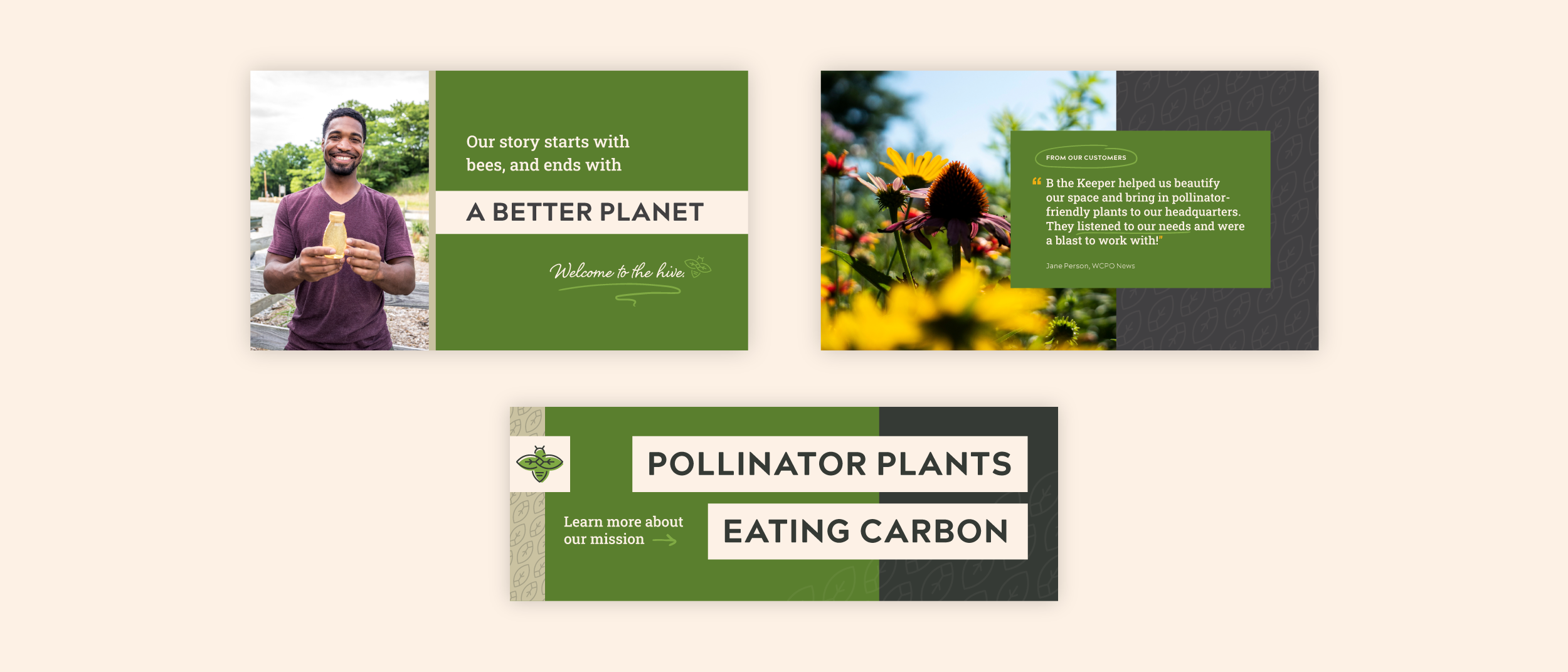 Essential to B’s marketing was a brand new website I designed and built on Squarespace. We collaborated closely on a multi-page site that told the story of B the Keeper, presented his services in a streamlined way, and created a clear purchase funne