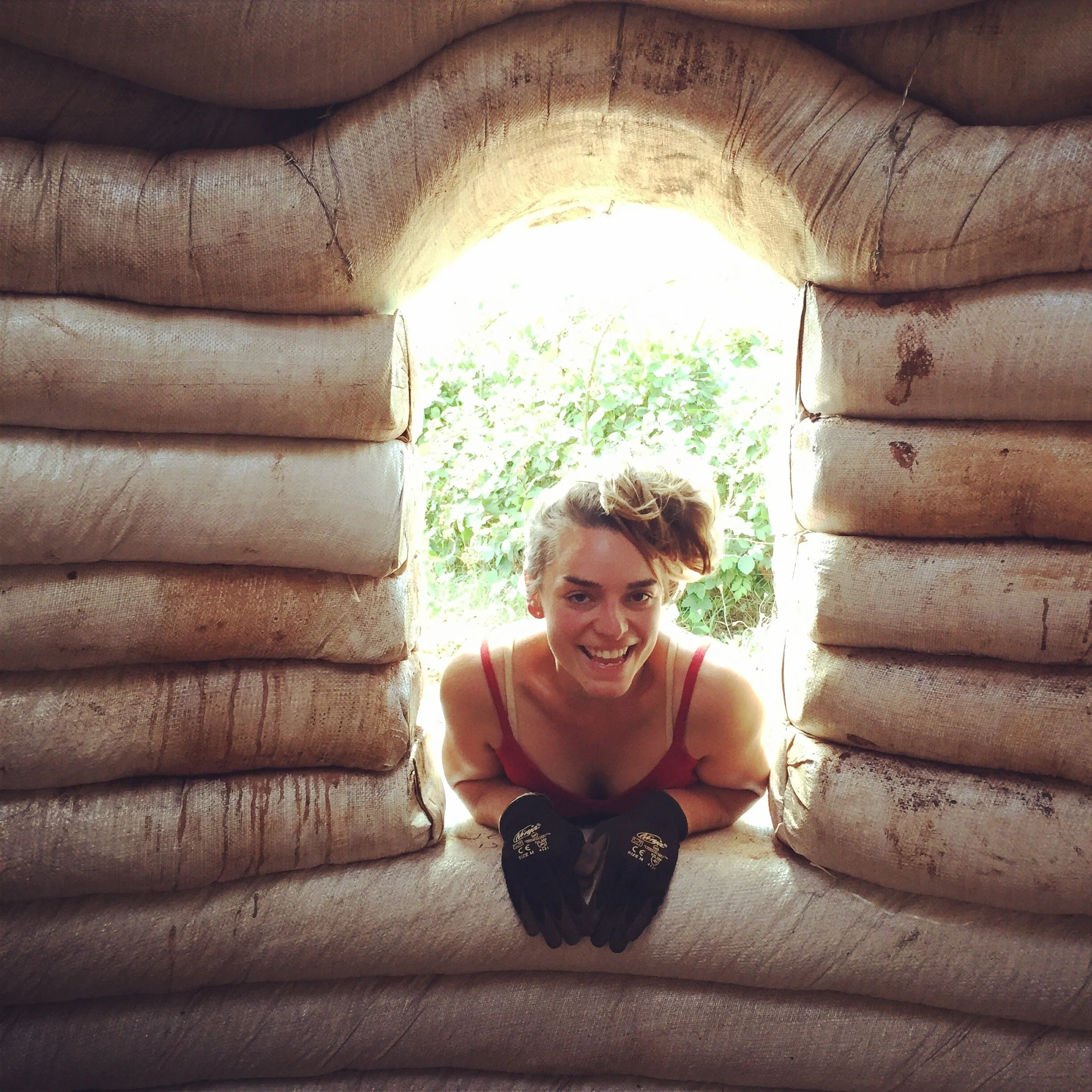 SuperAdobe Sunken Living Room Workshop - For a Mongolian Yurt 