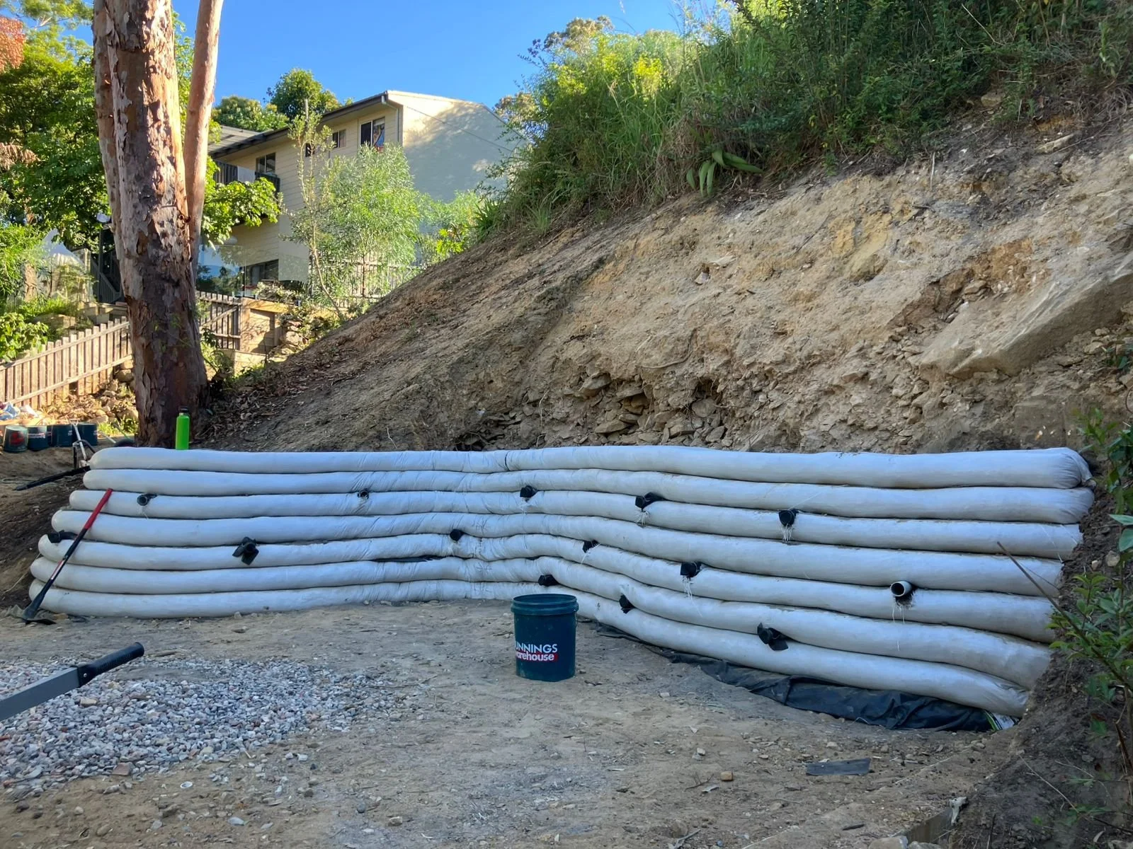 Allambie Heights NSW - SuperAdobe Retaining Wall Working Bee