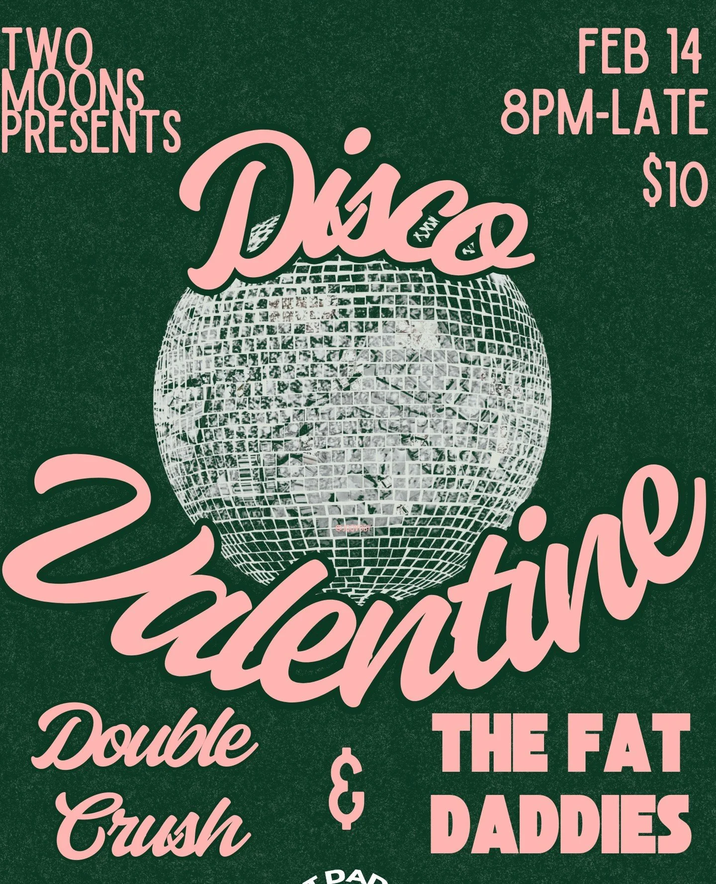 💜Join us for our Disco Party at @twomoonsmusic this Valentine&rsquo;s Day 💘⁠
⁠
@ignightentertainment and DJ duo @doublecrushme have been brought in to ignite the dancefloor and burn the house down! 2/14 in Denver⁠
⁠
9pm DoubleCrush and disco gogos⁠