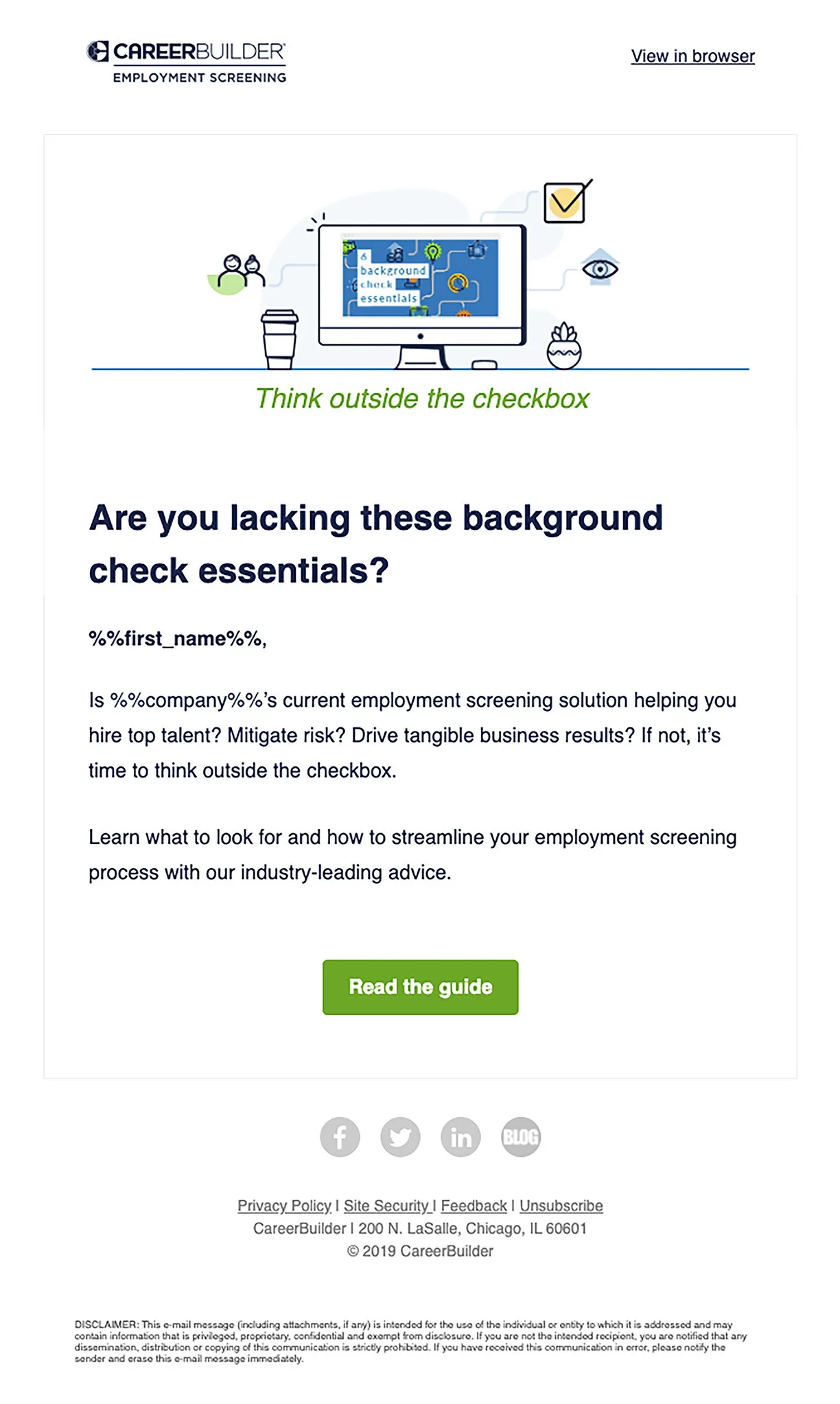 ABM campaign email