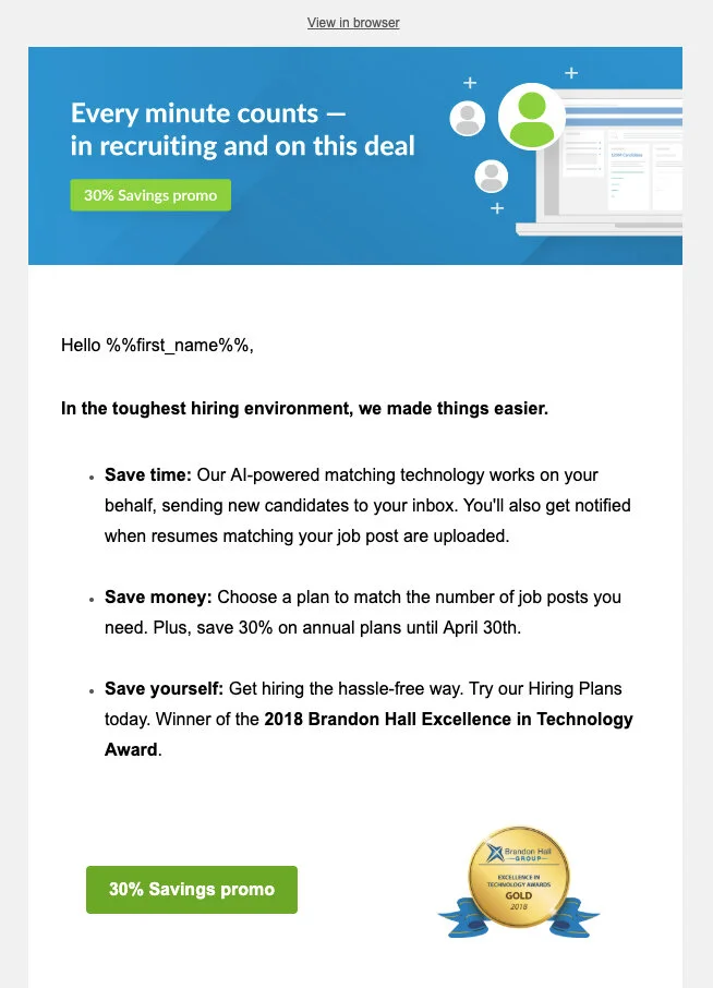 eComm Monthly Promo