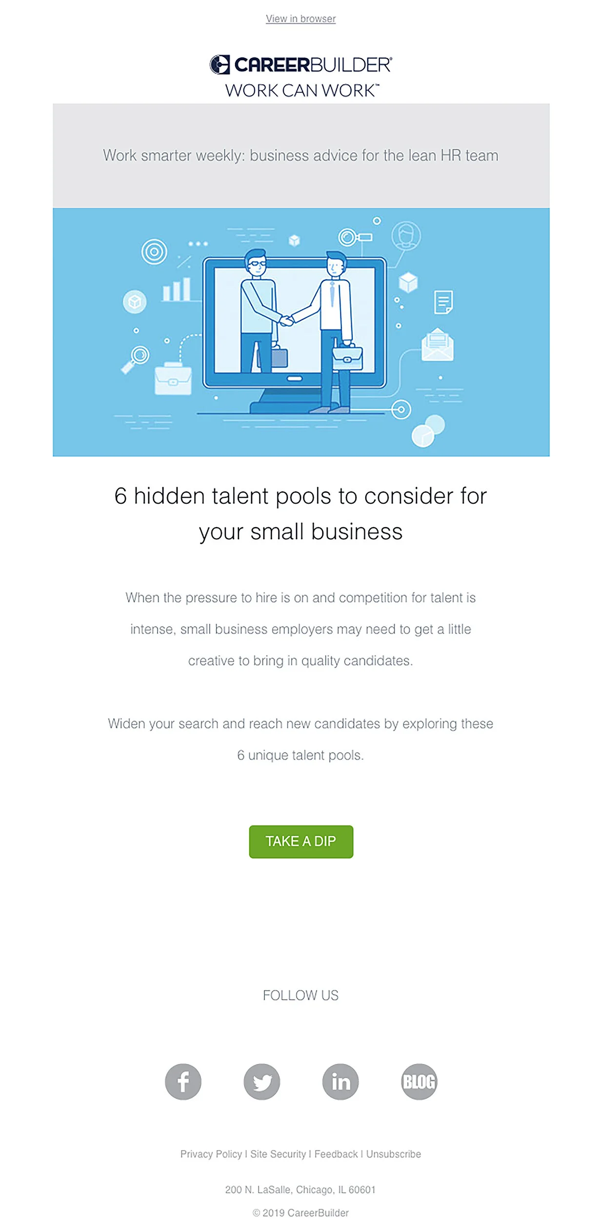 Small business newsletter