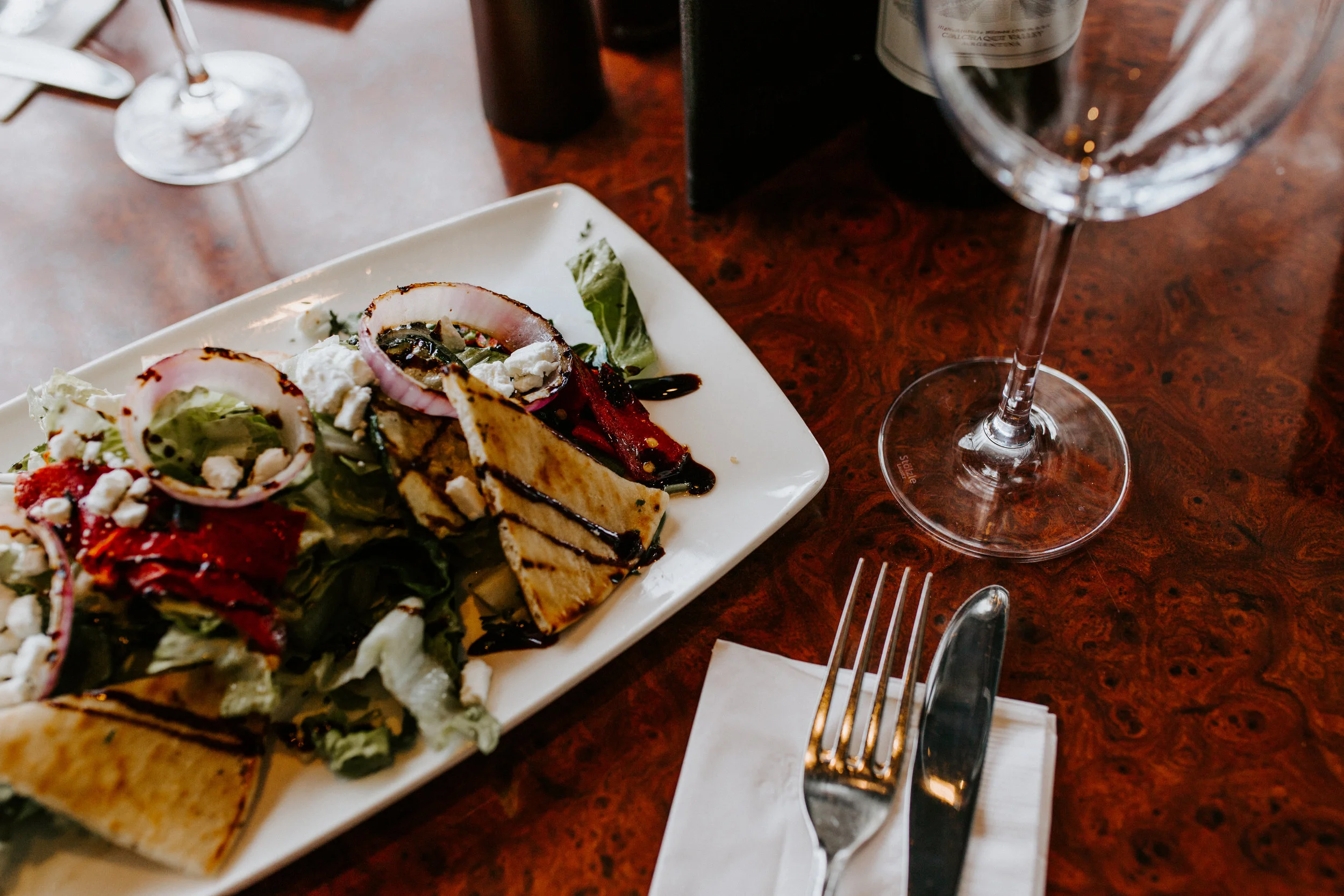 Fire-Roasted Vegetable Salad with Goat Cheese