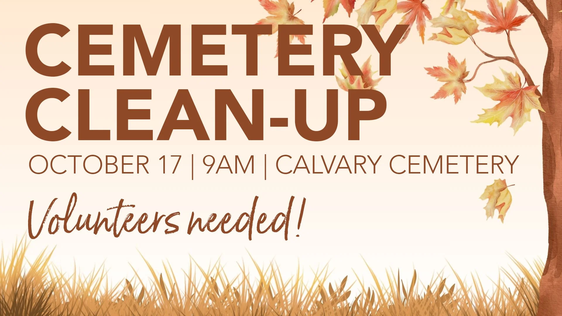 Cemetery Clean Up