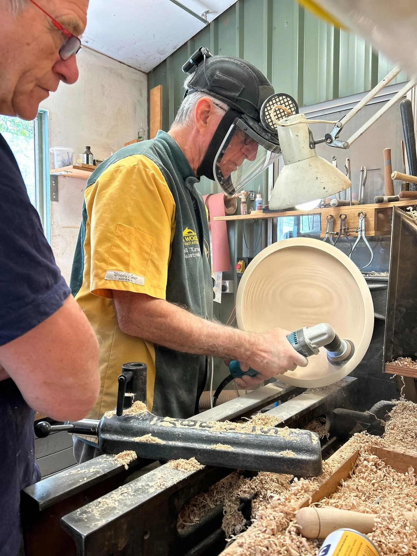 Had the pleasure of teaching Paul for the last 4 days. #teaching #woodturning #teachingwoodturning #neilturnerartisan