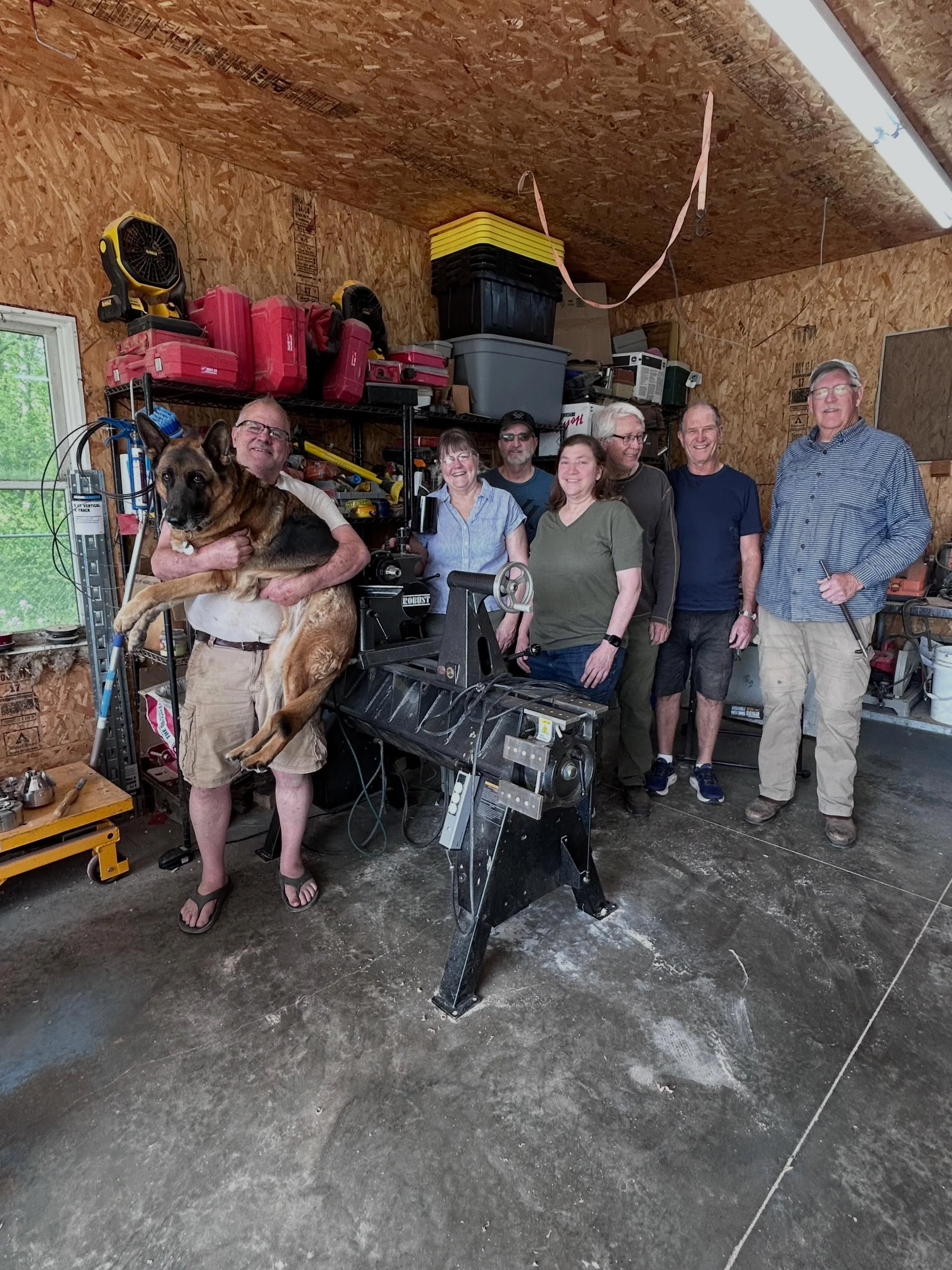 Fantastic work from a very talented group.&hellip;thanks for your company and laughs. #greatcompany😊 #goodtimes #creativegroup #neilturnerartisan #woodworking
