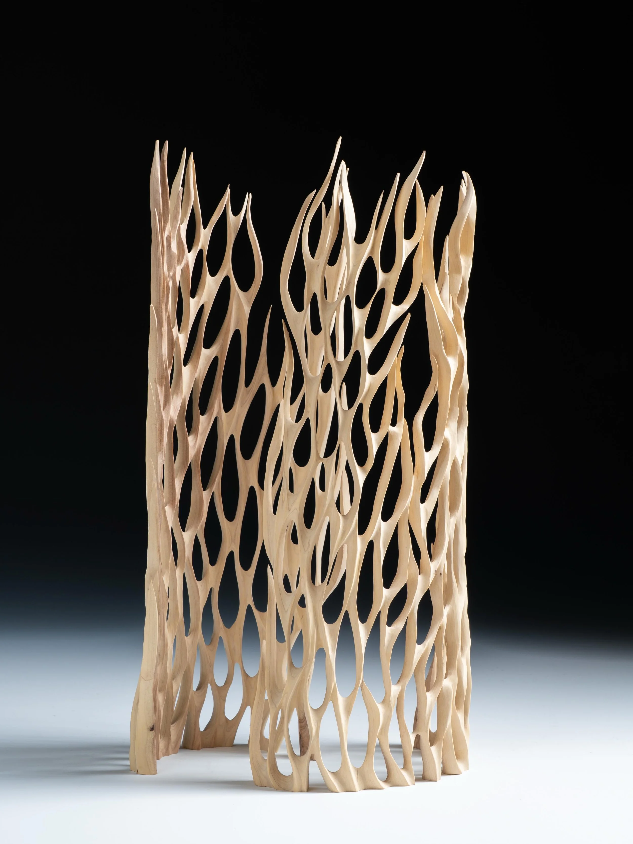Sandalwood two piece sculpture #aaw #woodcarving #sandalwood #firecarving #neiltur