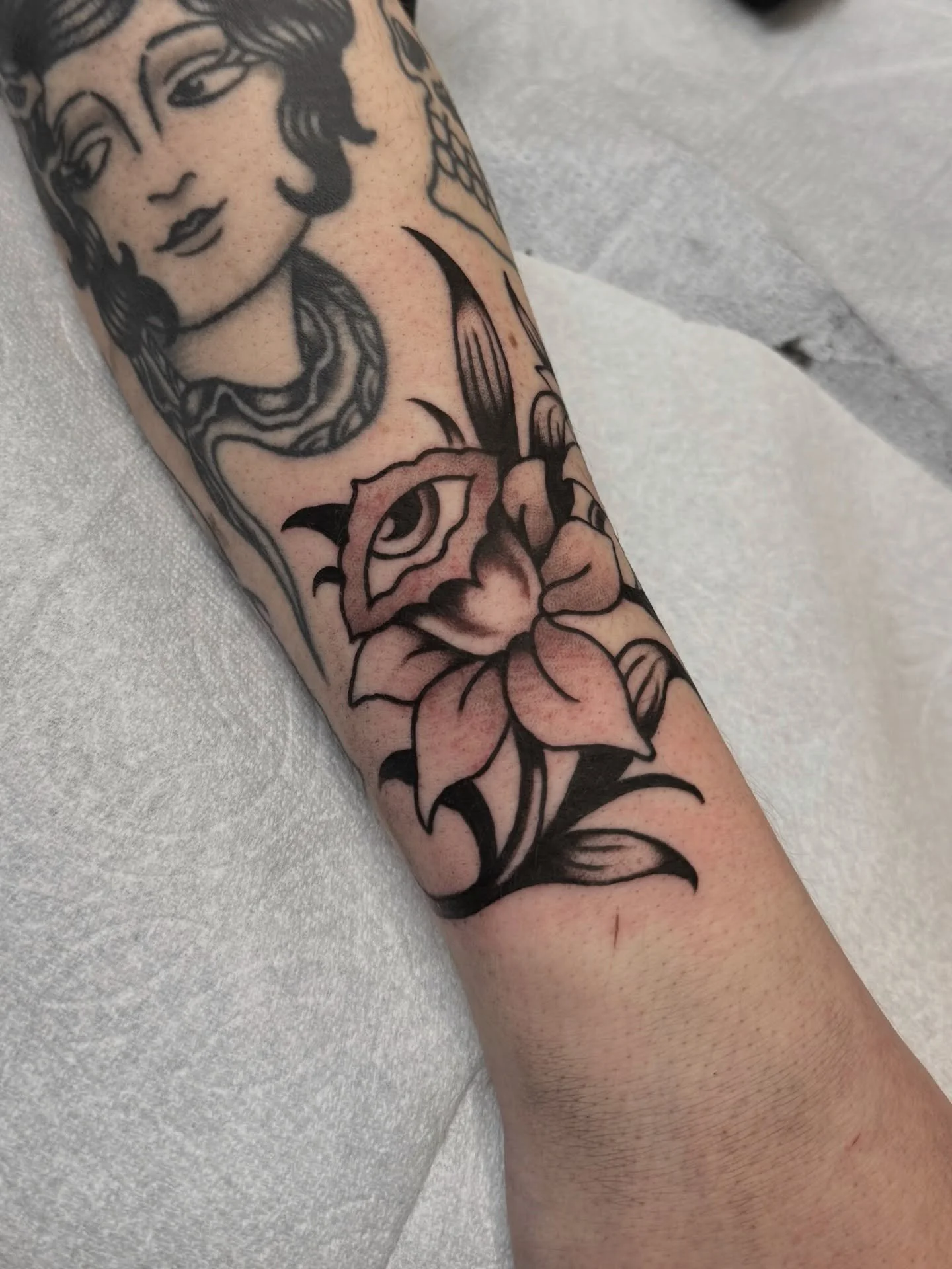 Drawn to fit around some healed ones from a couple years back &bull;&bull;&bull; reach out with any questions or to book&bull;&bull;&bull; link in bio 😎