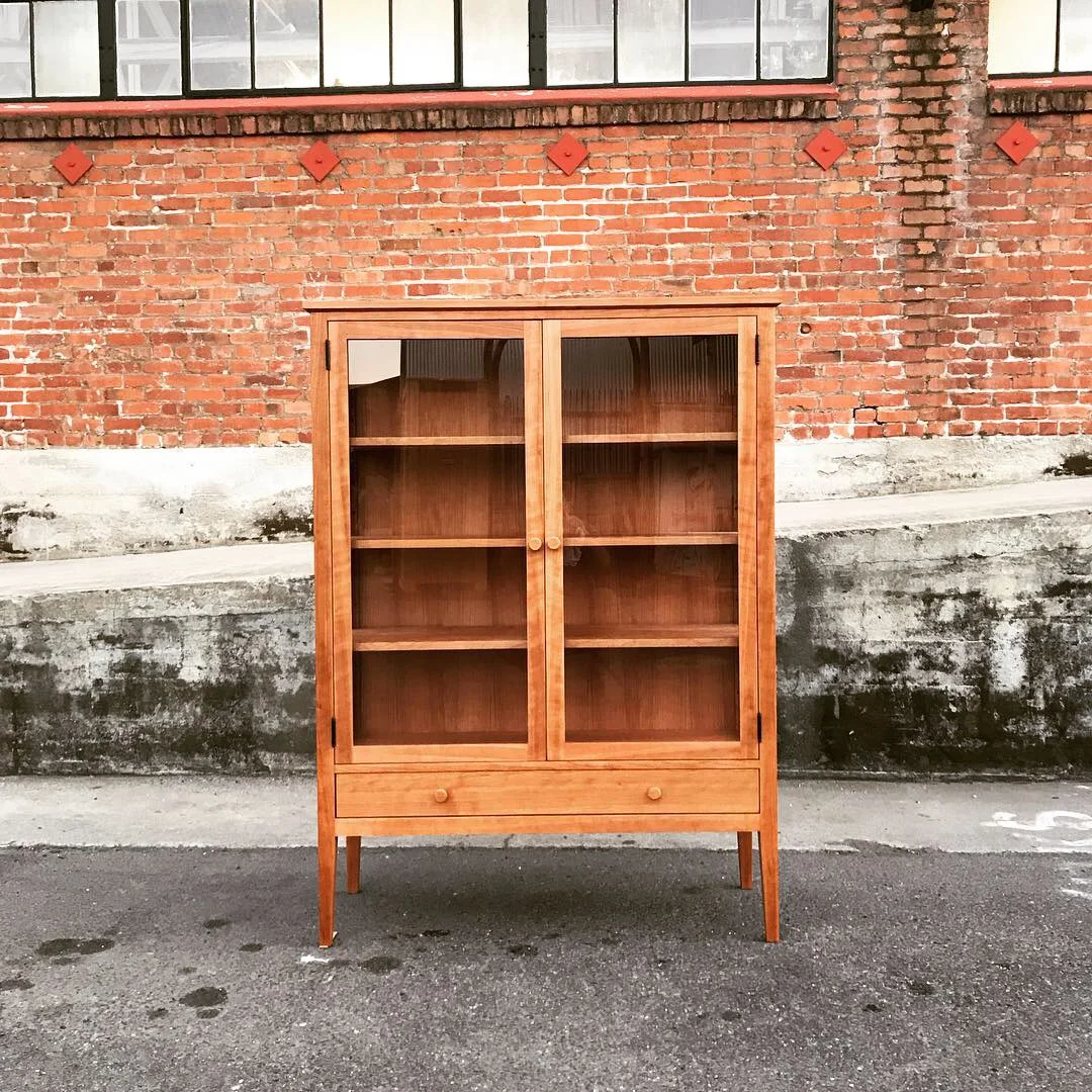 Cherry curio cabinet