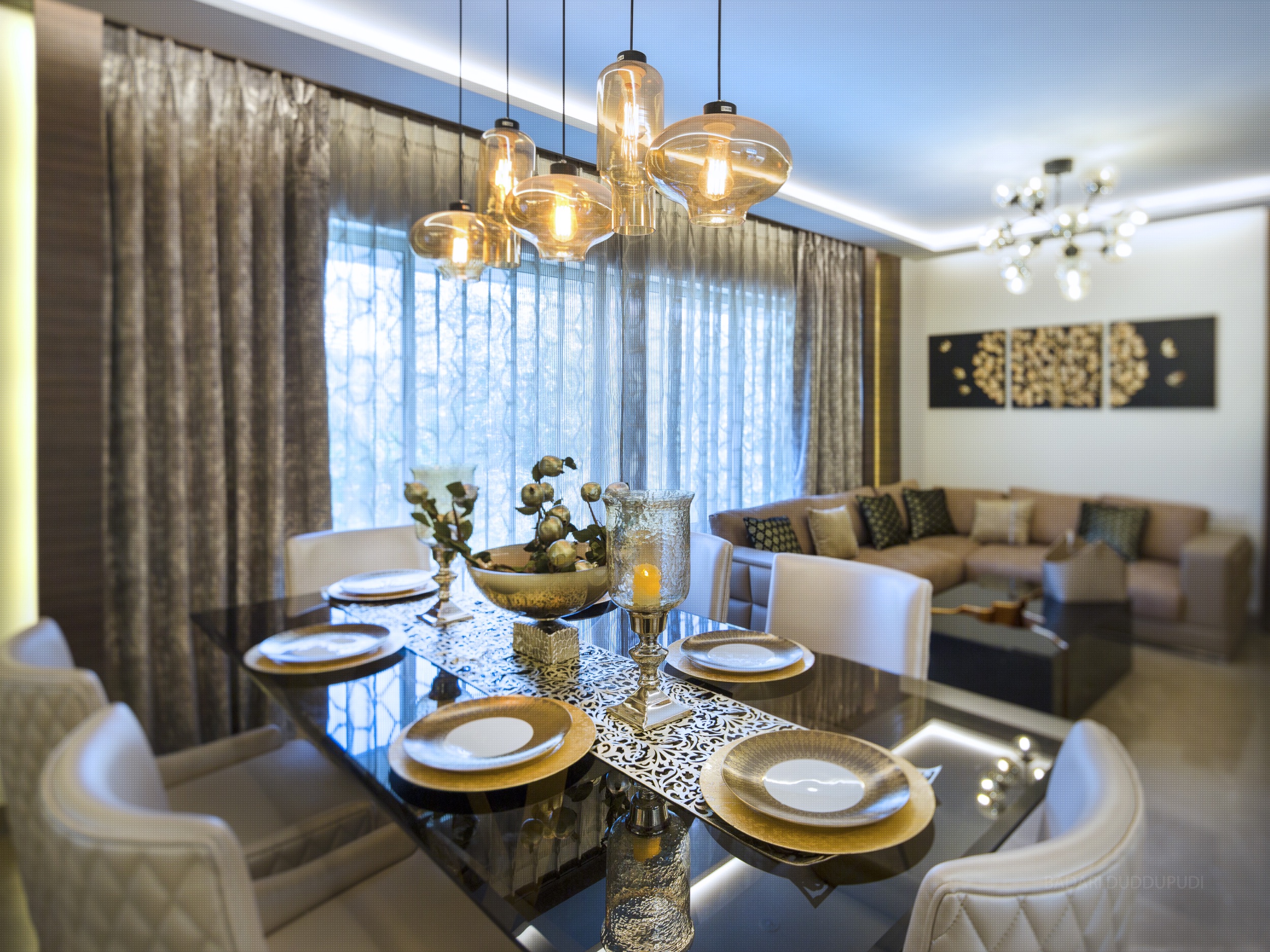 A residential project Living and Dining area in Borivali Mumbai