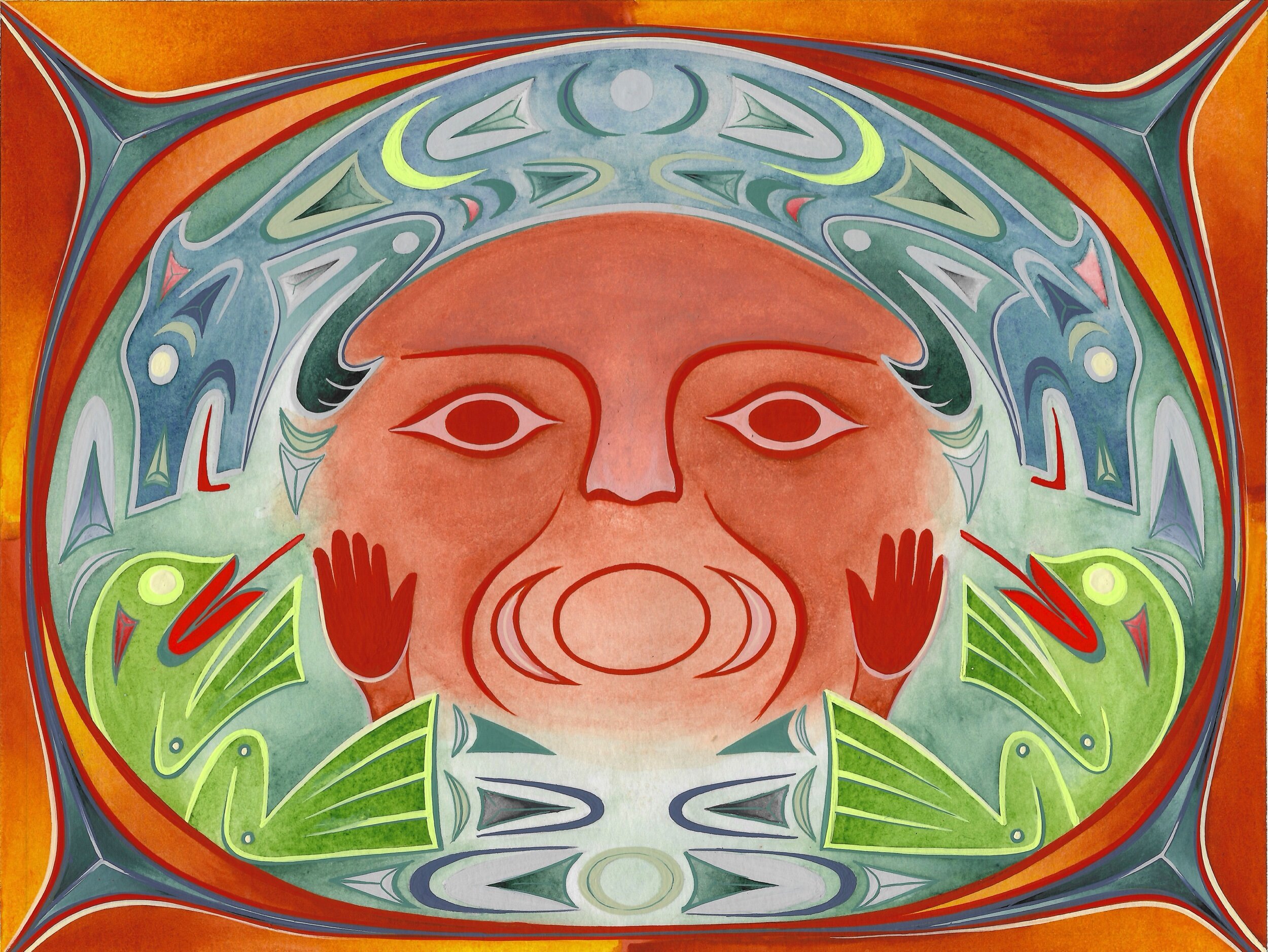  2020  8”x11”  watercolour and gouache on paper   