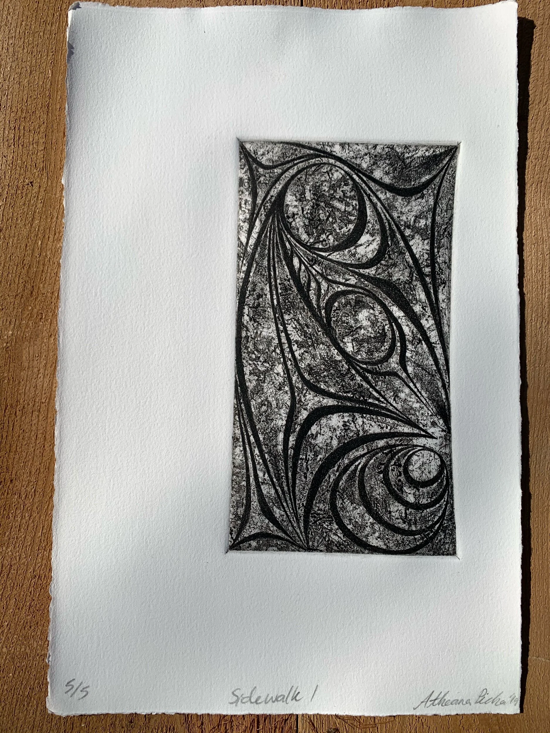  2019  etching on BFK Rieves 