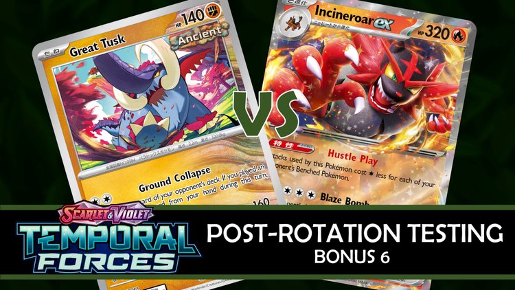 Temporal Forces Early Testing, Bonus 6: Great Tusk Mill vs. Incineroar ...