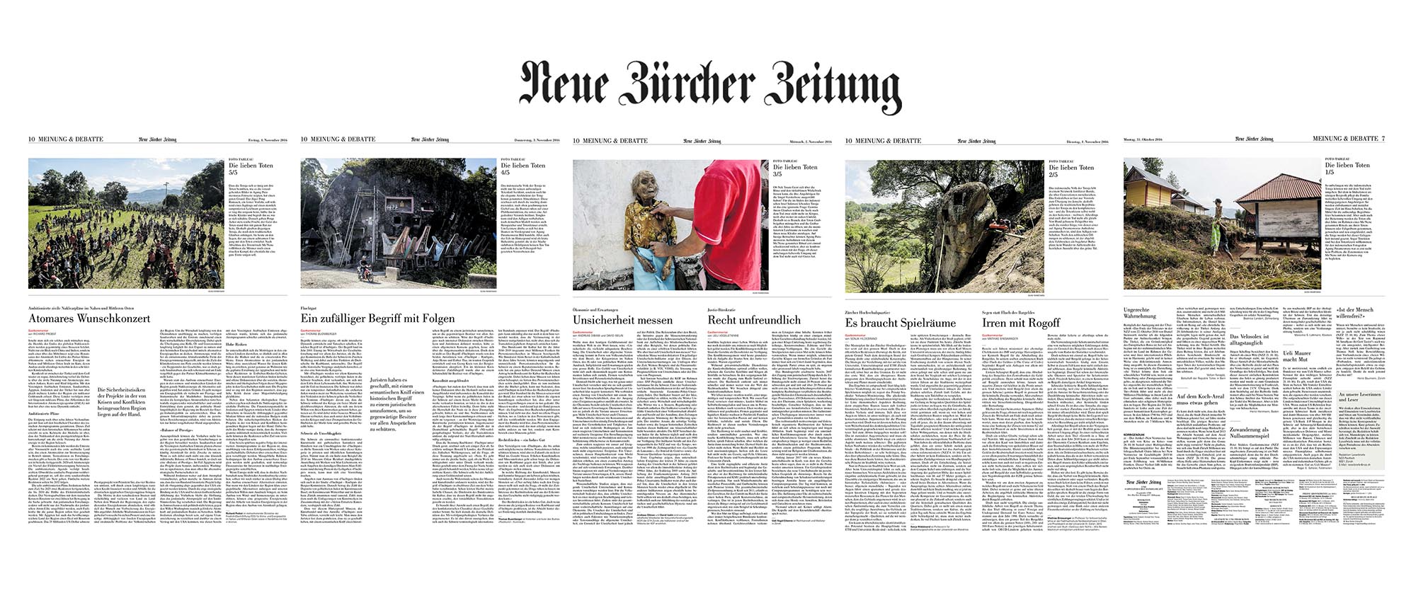  The Neue Zürcher Zeitung, Swiss, 2016 