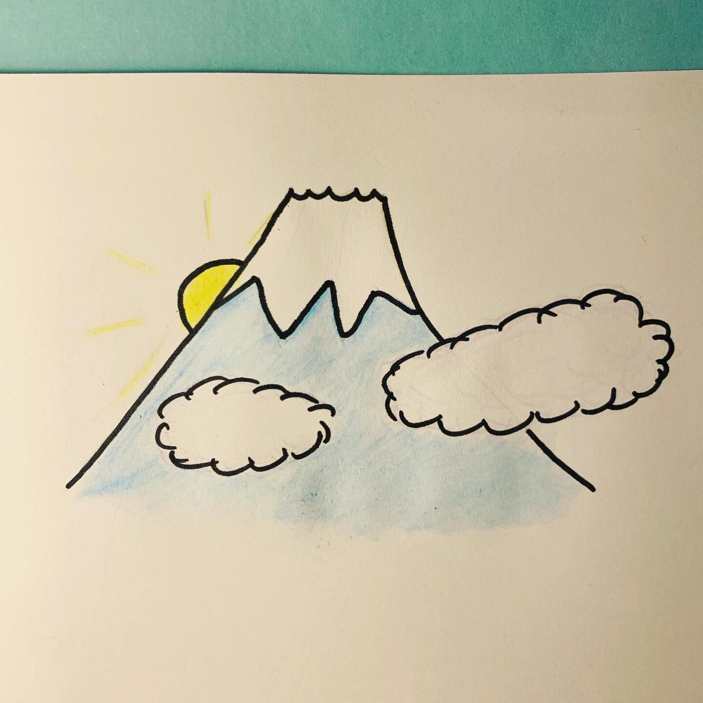 Amateur artwork, just having a doodle drawing of the breathing style, Mount Fuji breathing. #tryingmybest