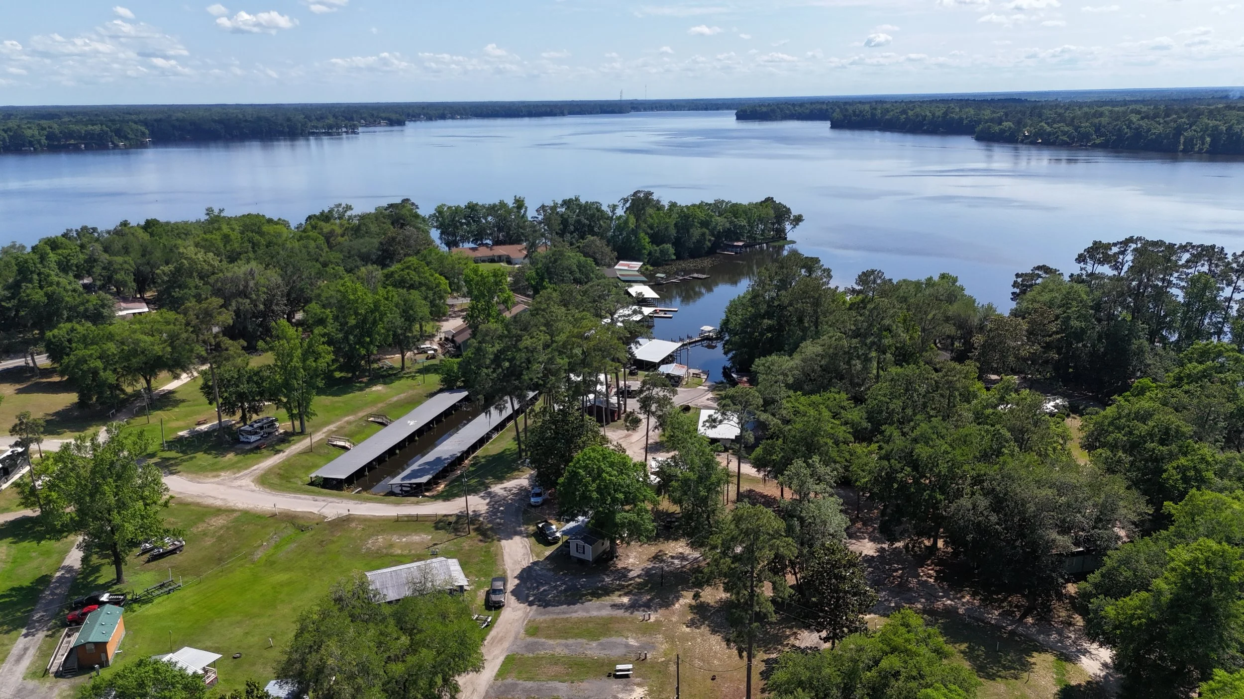 Aerial - Campground to Lake.JPG