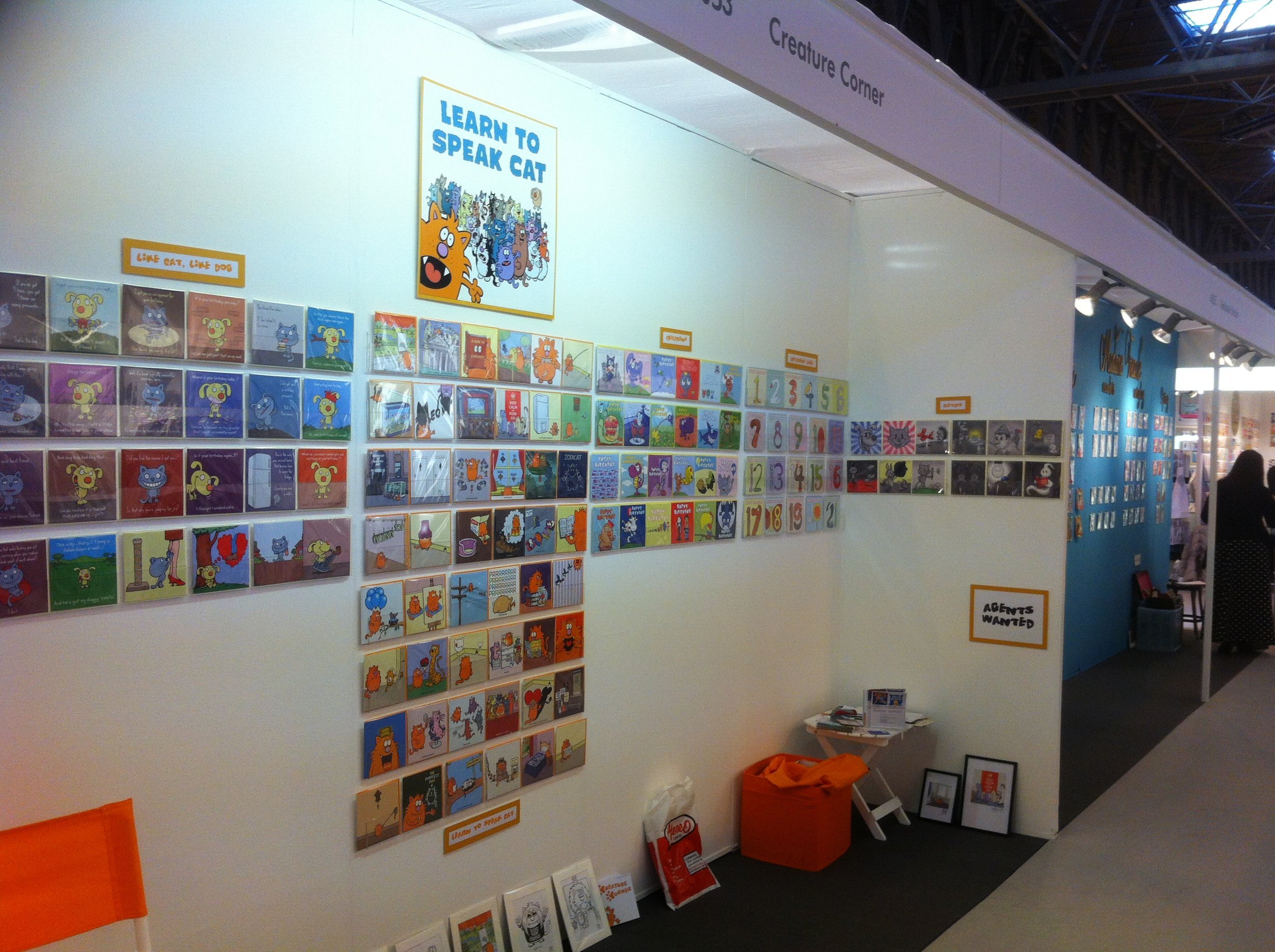  I also participated in several trade shows promoting LEARN TO SPEAK CAT, including the Spring Fair at the NEC in Birmingham and Top Drawer in London. 