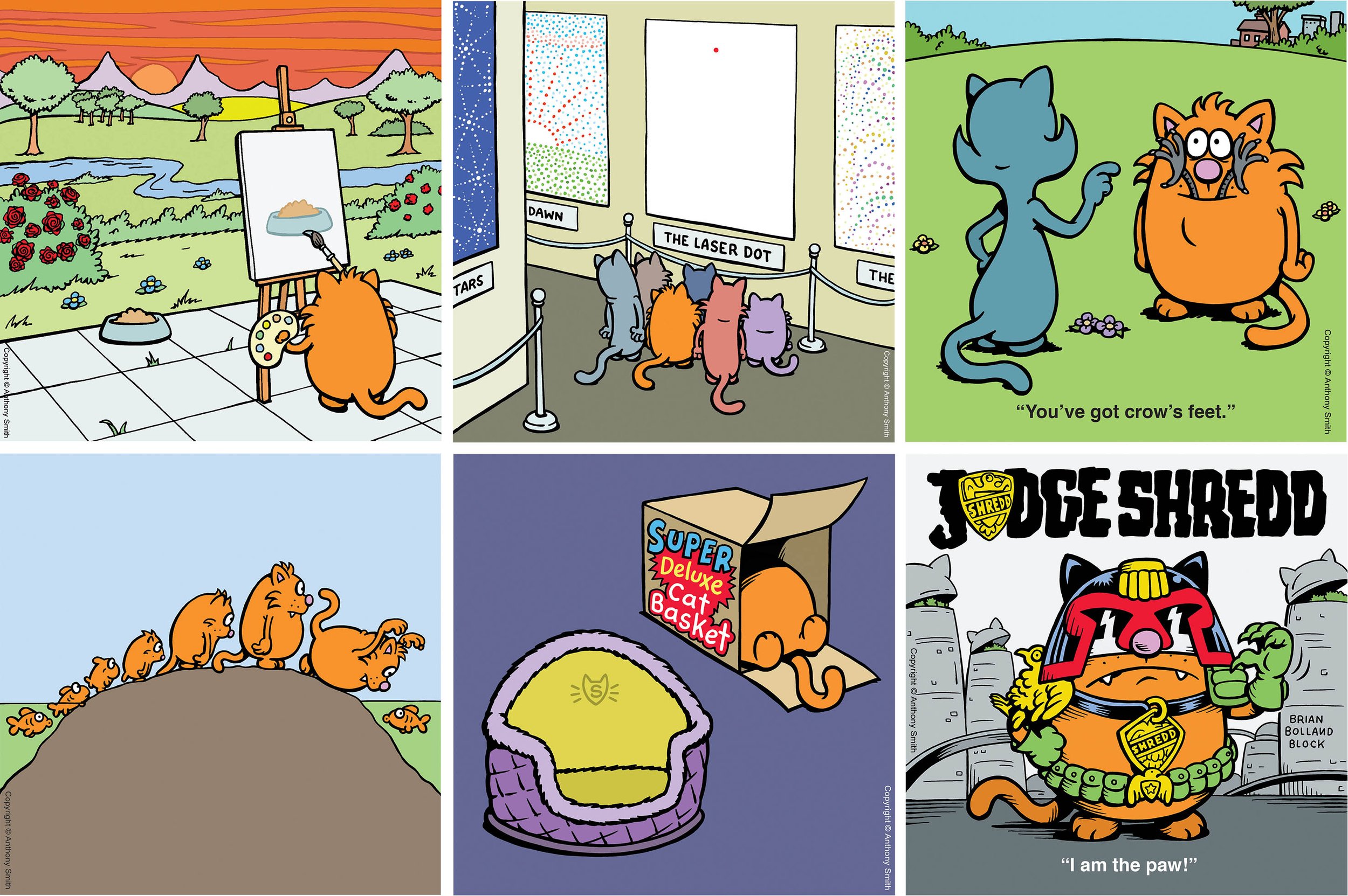 Artwork used for products in the museum shop.